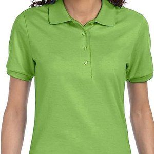 NWOT Women's Top, Polo Style, Short Sleeves, Large, Kiwi W-20 1/2", L-27"